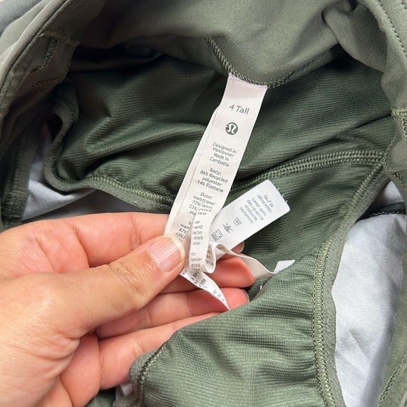 Lululemon Speed Up Short *4" Lined Updated Fit Heritage 365 Camo Crispin Green - Picture 4 of 8